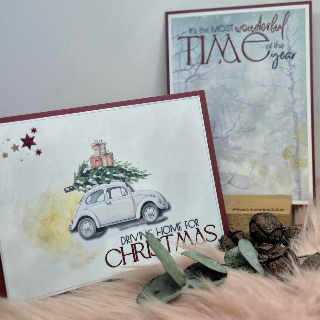 Weihnachtskarte aus Designpapier Cozy Winter Weihnachtskarte aus Designpapier Cozy Winter