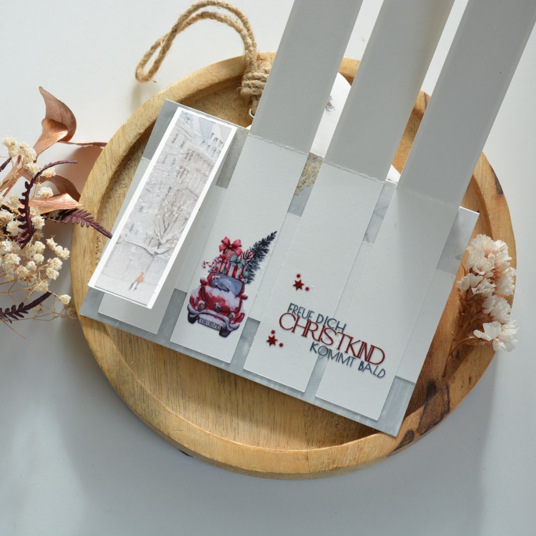 Weihnachtskarte aus Designpapier Cozy Winter Weihnachtskarte aus Designpapier Cozy Winter