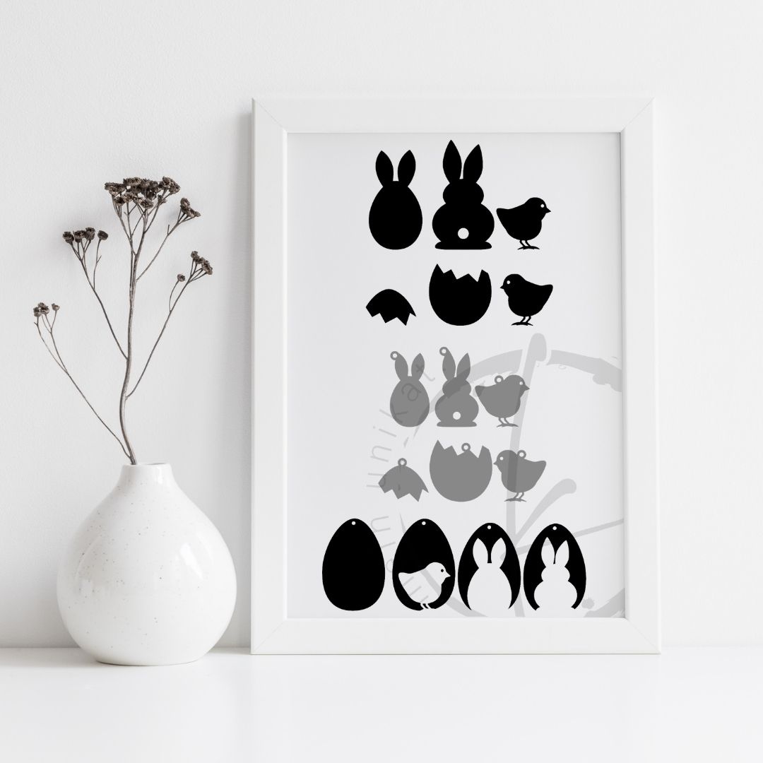 Plotter-/ Laserdatei Osteranhänger