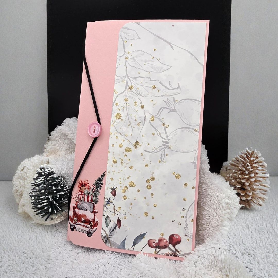 Gutscheinhülle aus Designpapier Cozy Winter Gutscheinhülle aus Designpapier Cozy Winter