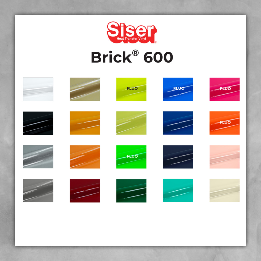    Siser Brick® 600 - neue Farben und ! Einführungspreis !