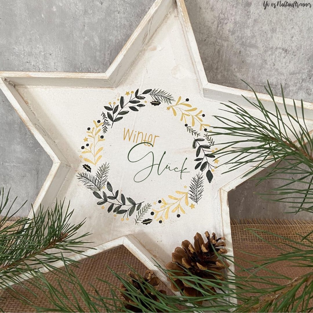 Plotterdatei Winterglück in Dekotablett Plotterdatei Winterglück in Dekotablett