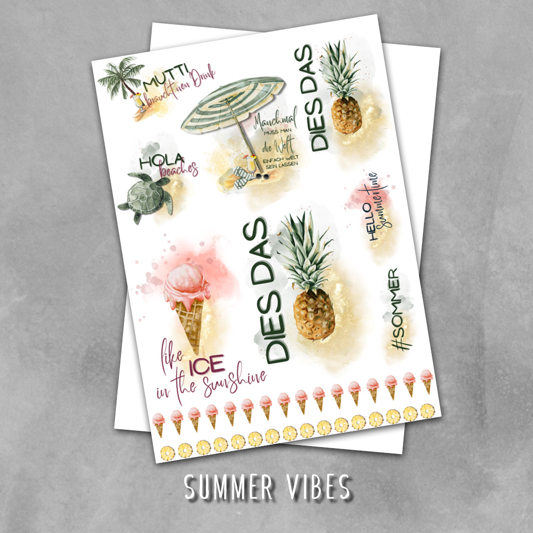Produktbild Sublipapier Summer Vibes