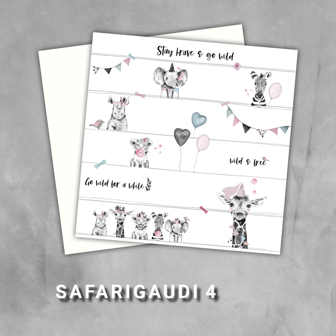 Designpapier SafariGaudi Eigenproduktion KreativManufaktur