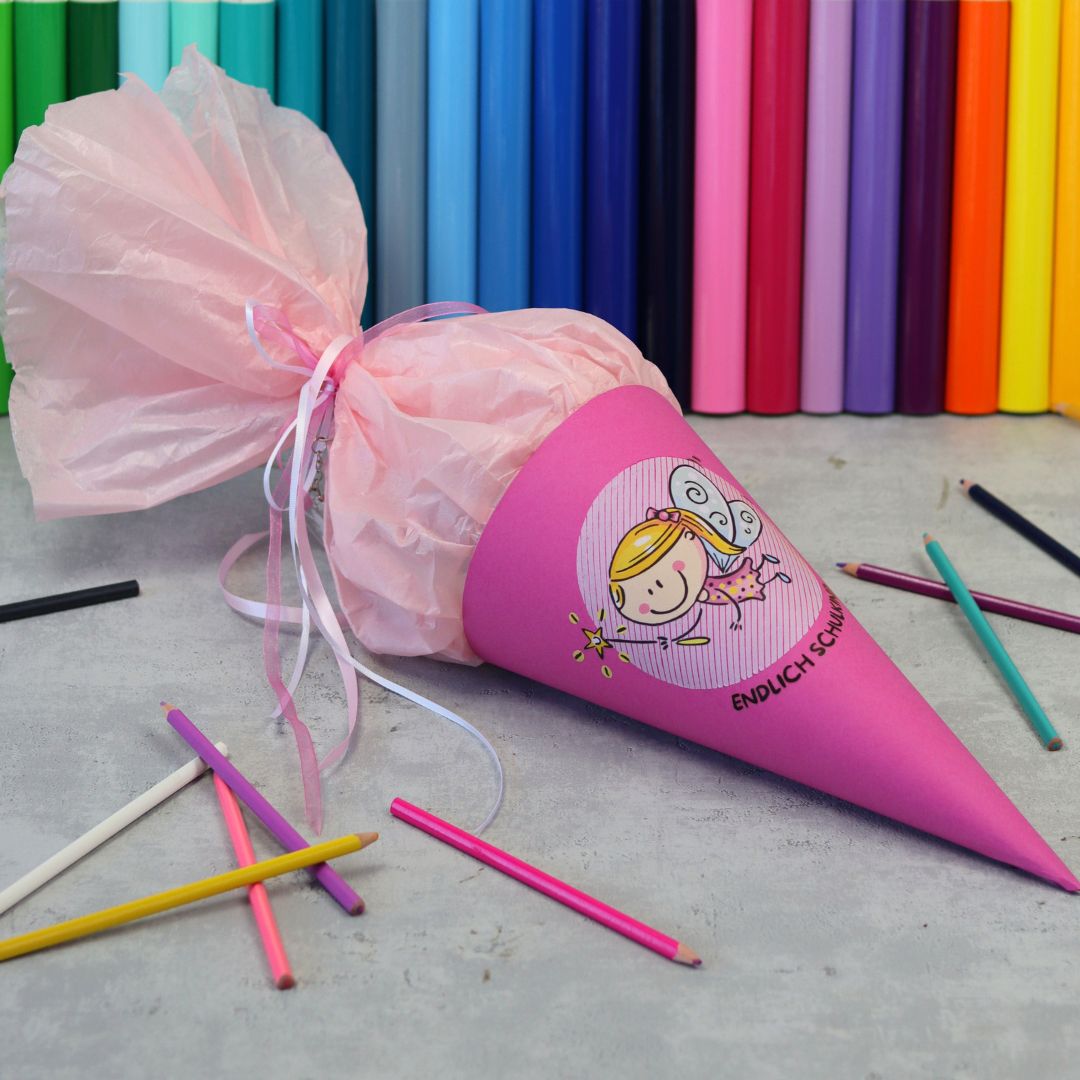 Designbeispiel Druckvorlage Schultüte