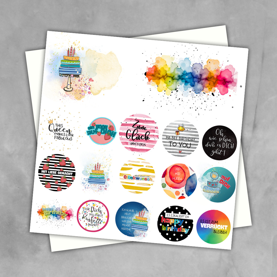 Designpapier PREMIUM Ein Hoch auf Dich Designpapier PREMIUM Ein Hoch auf Dich