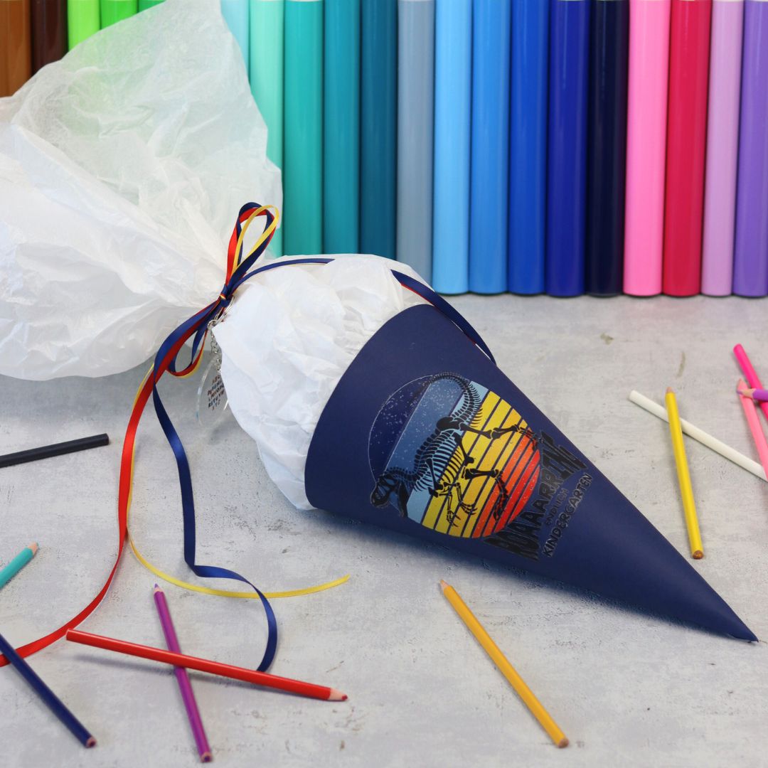 Designbeispiel Druckvorlage Schultüte