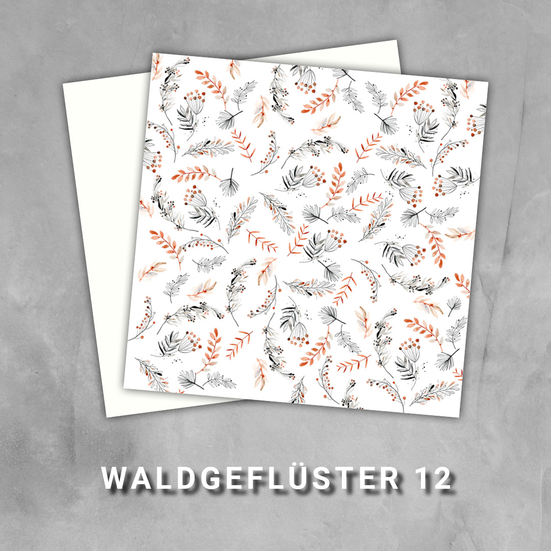 Waldgeflüster Designpapier Papier