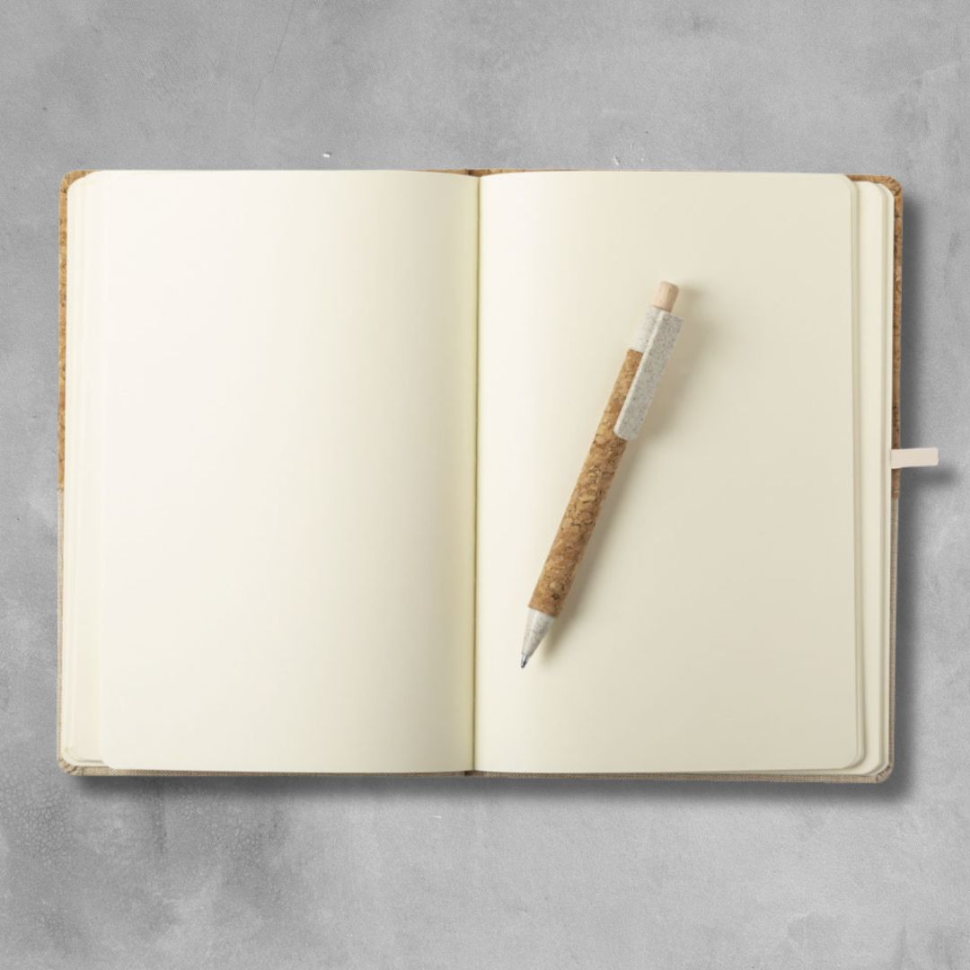 Kork Notizbuch V2 mit Stift