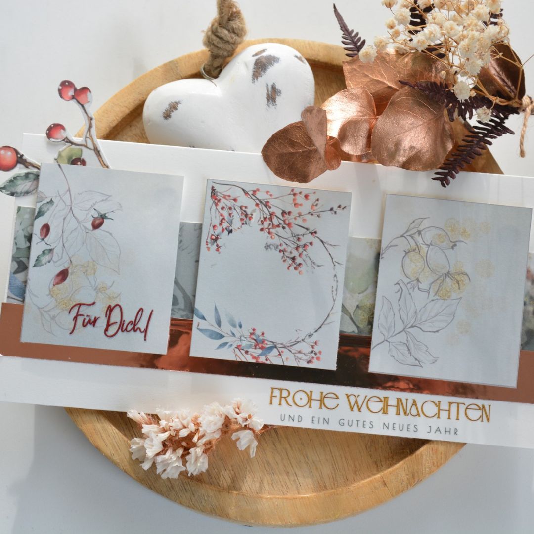 Weihnachtskarte aus Designpapier Cozy Winter Weihnachtskarte aus Designpapier Cozy Winter