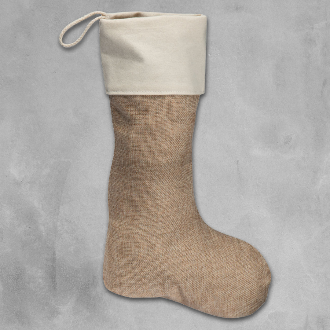 Nikolaussocke aus Jute Nikolaussocke aus Jute