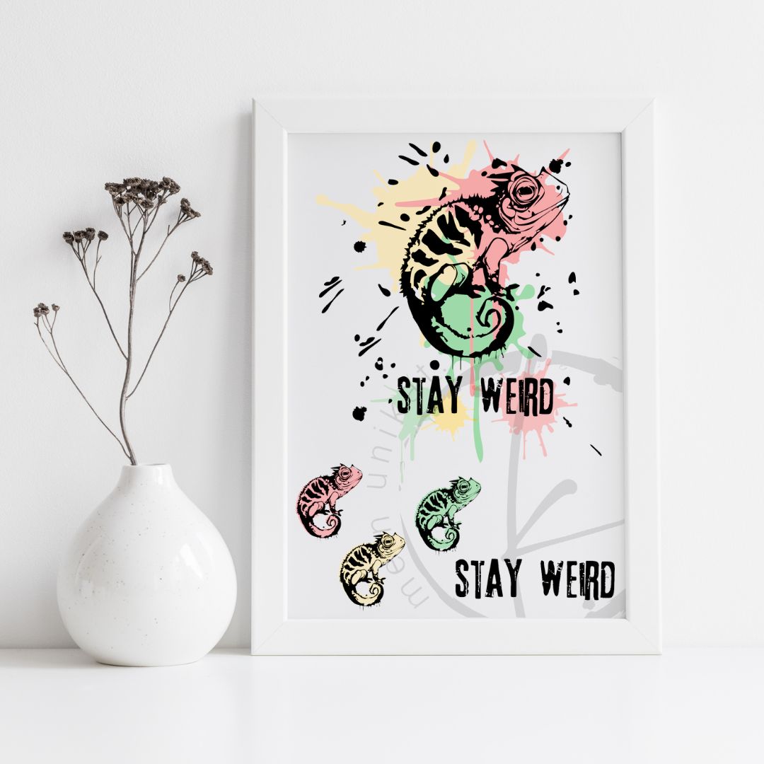 Produktbild Plotterdatei Stay Weird Produktbild Plotterdatei Stay Weird
