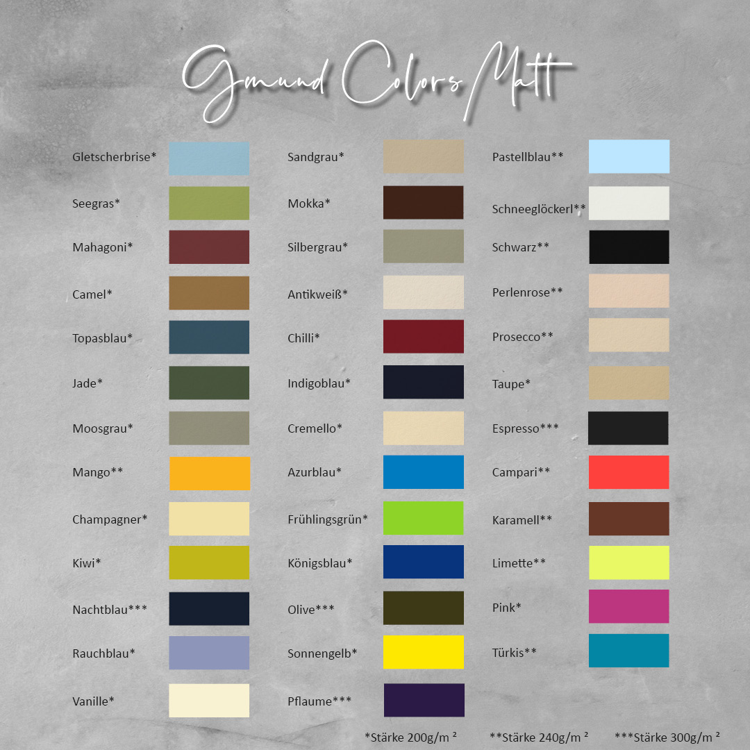 Papier Gmund Colors matt Papier Gmund Colors matt
