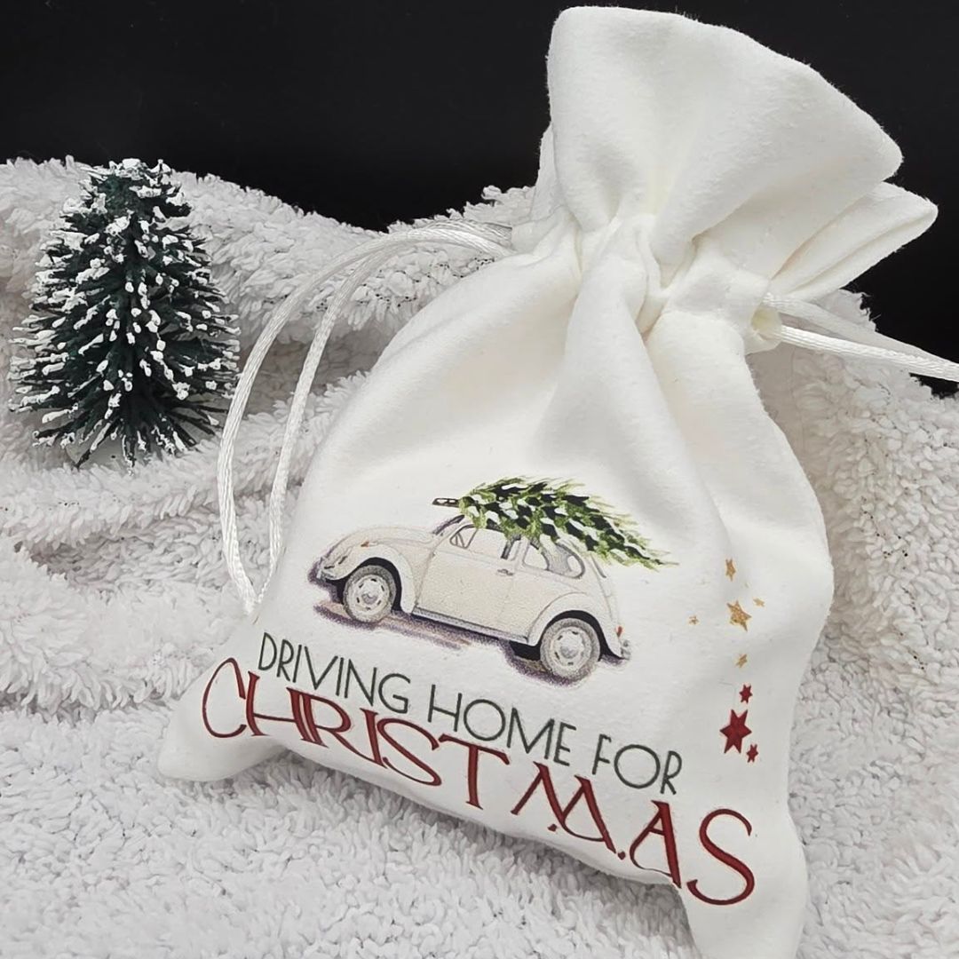 Sublimiertes Säckchen mit Sublipapier Cozy Winter