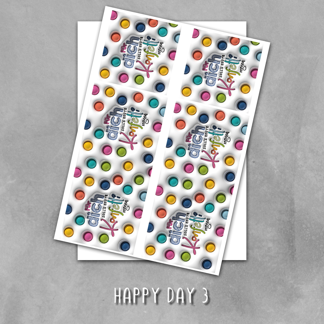 Sublipapier 3D Happy Day