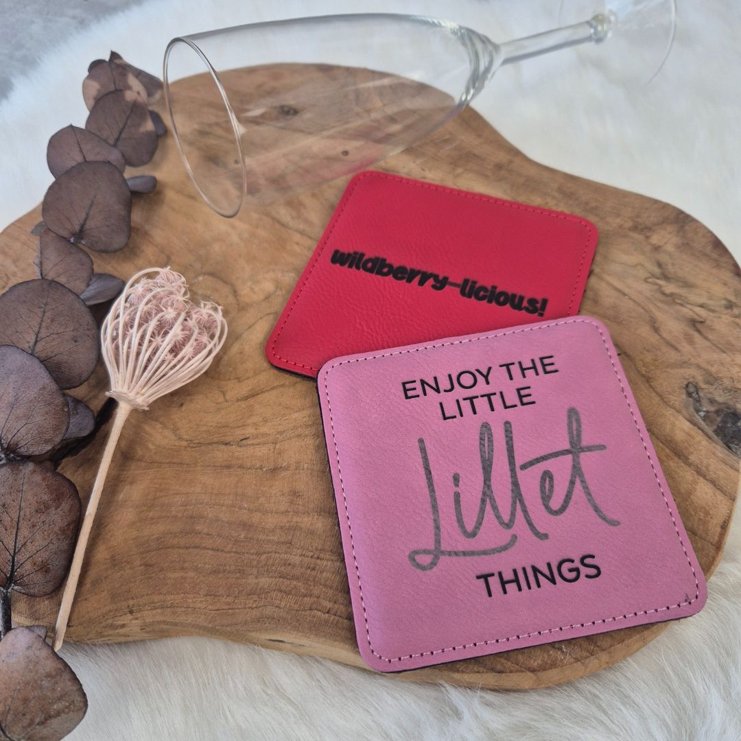 Kunstleder Untersetzer - Laser geeignet Kunstleder Untersetzer - Laser geeignet