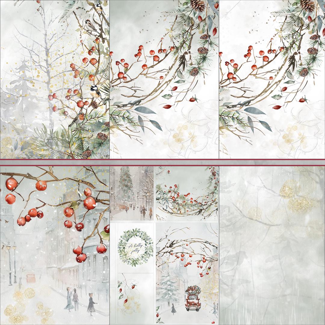 Designpapier Cozy Winter Designpapier Cozy Winter